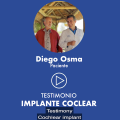 Diego Osma, paciente de otorrinolaringología con implante coclear
